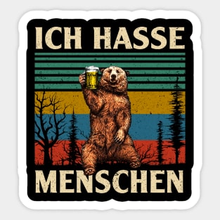 ICH HASSE MENSCHEN Sticker